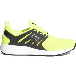 Buty EA7 EMPORIO ARMANI. Niebieskie buty sportowe męskie EA7 Emporio Armani, bez zapięcia. W wyprzedaży za 396,00 zł.