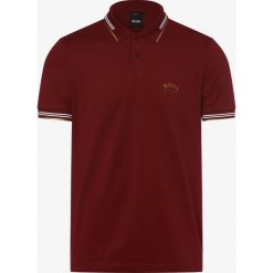 BOSS Athleisure - Męska koszulka polo – Paul Curved, czerwony. Czerwone koszulki męskie BOSS Athleisure, m, bez wzorów, sportowe, polo, bez rękawów. Za 395,95 zł.