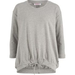 Bluza, rękawy 3/4 bonprix jasnoszary melanż. Szare bluzy damskie bonprix, bez wzorów, bez rękawów, bez kaptura. Za 37,99 zł.