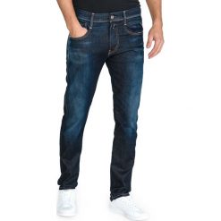 Replay Anbass Ice Blast Dżinsy Niebieski. Niebieskie jeansy męskie Replay, bez wzorów. Za 878,95 zł.
