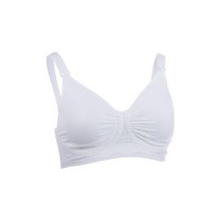 Carriwell Biustonosz dla kobiet karmiących Seamless GelWire white - biały. Białe biustonosze ciążowe carriwell, z elastanu. Za 139,00 zł.