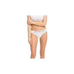 Stringi Tommy Hilfiger UW0UW00064 THONG BIELIZNA kobieta WHITE. Biała skarpetki damskie TOMMY HILFIGER, bez wzorów. Za 76,49 zł.