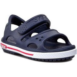 Sandały CROCS - Crocband II Sandal 14854 Navy/White. Niebieskie sandały chłopięce Crocs, z tworzywa sztucznego, bez zapięcia. W wyprzedaży za 109,00 zł.