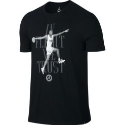 KOSZULKA NIKE AIR JORDAN AJ7 850423 010. Czarne koszulki męskie marki Jordan, m, bez wzorów, bez kołnierzyka, bez rękawów. Za 99,00 zł.