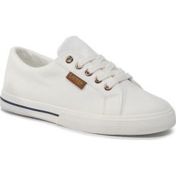 Tenisówki LAUREN RALPH LAUREN - Jaycee 802755382001 White. Białe półbuty damskie Lauren Ralph Lauren, na co dzień, bez wzorów, z gumy, bez obcasa, na płaskiej podeszwie, bez zapięcia. Za 359,00 zł.