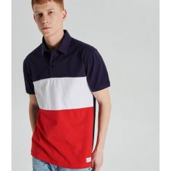 Koszulka polo - Granatowy. Niebieskie koszulki męskie Cropp, s, bez wzorów, bez rękawów. Za 59,99 zł.