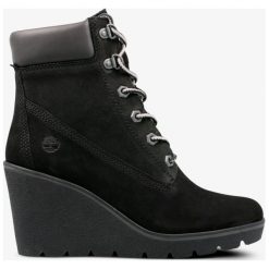 Timberland Paris Height 6In buty damskie, czarny, rozmiar 37,5. Czarne koturny damskie Timberland, bez obcasa, na koturnie, bez zapięcia. W wyprzedaży za 351,99 zł.