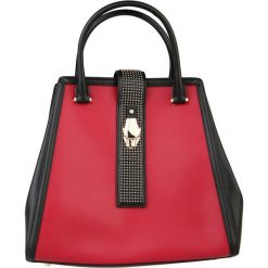 Torebki klasyczne damskie: Torebka w kolorze czerwono-czarnym – (S)32 x (W)27 x (G)20 cm