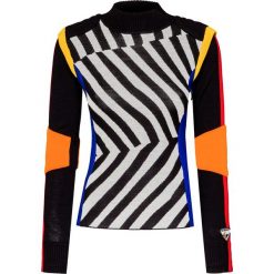Sweter ROSSIGNOL BUMPI. Czarne swetry damskie Rossignol, s, w paski, z wełny, bez rękawów, bez kaptura. Za 1200,00 zł.