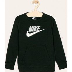 Nike Kids - Bluza dziecięca 122-170 cm. Czarne bluzy chłopięce Nike Kids, z nadrukiem, z bawełny, bez rękawów, bez kaptura. W wyprzedaży za 129,90 zł.