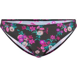Figi bikini bonprix czarny w kwiaty. Czarne stroje kąpielowe damskie bonprix, z nadrukiem. Za 44,99 zł.