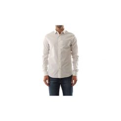 Koszule z długim rękawem Calvin Klein Jeans J30J312439 SLIM STRETCH. Białe koszule męskie Calvin Klein Jeans, s, bez wzorów, z jeansu, bez kołnierzyka, z długim rękawem. Za 274,25 zł.