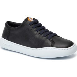 Sneakersy CAMPER - Peu Touring K200877-003 Black. Czarne półbuty damskie Camper, na co dzień, bez wzorów, ze skóry, bez obcasa, na płaskiej podeszwie, bez zapięcia. Za 419,00 zł.