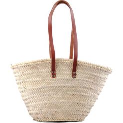 Torebki klasyczne damskie: Torebka w kolorze beżowym – (S)38 x (W)25 x (G)22 cm