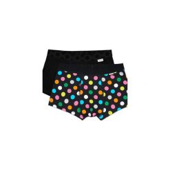 Bielizna męska Happy Socks - 2Pack Big Dot Trunk (BDO96-9000). Czarna bokserki męskie Happy Socks, z materiału. Za 119,90 zł.