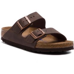 Klapki BIRKENSTOCK - Arizona Bs 0452763 Habana. Pomarańczowe klapki damskie Birkenstock, bez wzorów, ze skóry, bez obcasa. Za 349,00 zł.