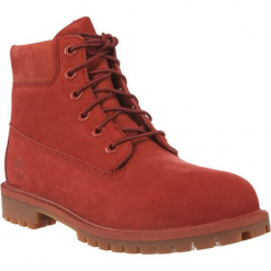 Buty dziecięce 6" IN PREMIUM WP BOOT czerwone r. 35.5. Czerwone buciki niemowlęce marki Timberland, na zimę. Za 421,27 zł.