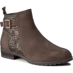 Botki CAPRICE - 9-25350-29 Brown Nub.Mul. 360. Pomarańczowe botki damskie marki Caprice, z zamszu, na obcasie. W wyprzedaży za 239,00 zł.