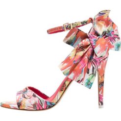 Cosmoparis JORALI Sandały na obcasie multicolor. Różowe sandały damskie marki Cosmoparis, ze skóry, na obcasie. W wyprzedaży za 503,20 zł.