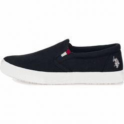 U.S. POLO ASSN. tenisówki slip on męskie BRAYDEN 4079S0/C1 41 czarne. Czarne trampki męskie U.S. Polo Assn., w paski, z gumy, z paskami. W wyprzedaży za 199,00 zł.