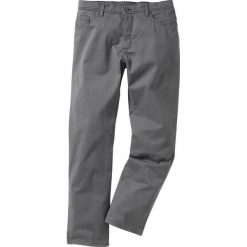 Rurki męskie: Spodnie ze stretchem Slim fit bonprix dymny szary