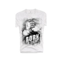 T-shirt UNDERWORLD Ring spun cotton Born to Fight. Czarne t-shirty męskie Underworld, s, z nadrukiem, z bawełny, bez kołnierzyka. Za 69,99 zł.