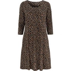 Cellbes Dżersejowa sukienka ze wzorem Czarny w kropki female czarny/ze wzorem 54/56. Czarne sukienki damskie Cellbes, bez wzorów, z dżerseju, eleganckie, bez kołnierzyka, z krótkim rękawem, krótkie, mini. Za 159,00 zł.