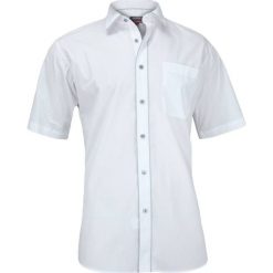 Elegancka Koszula z Krótkim Rękawem, PROSTY KRÓJ, Bawełniana, Biała KSKWJRL0029. Białe koszule męskie Jurel, z bawełny, eleganckie. Za 99,00 zł.