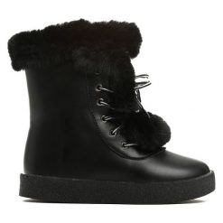 Czarne Śniegowce Baby Girl. Czarne buty chłopięce zimowe Born2be. Za 29,99 zł.