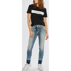 Calvin Klein Jeans - Jeansy. Niebieskie jeansy damskie skinny marki Calvin Klein Jeans, z elastanu. W wyprzedaży za 359,90 zł.
