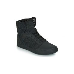 Buty Supra SKYTOP. Czarne trampki i tenisówki damskie marki Supra, bez wzorów, bez zapięcia. Za 529,00 zł.