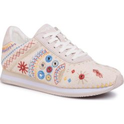 Sneakersy DESIGUAL - Shoes Pegaso New Exotic 20SSKA07 9020. Brązowe półbuty damskie Desigual, ze skóry. Za 449,00 zł.