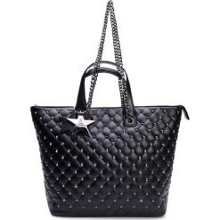 L'Atelier du Sac torebka Annabelle 9203 czarna z pashmina. Czarne torebki klasyczne damskie L'Atelier du Sac, bez wzorów, bez dodatków. Za 559,00 zł.