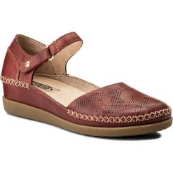 Półbuty PIKOLINOS - W8K-0548 Sandia. Czerwone creepersy damskie Pikolinos, ze skóry, na koturnie. W wyprzedaży za 279,00 zł.