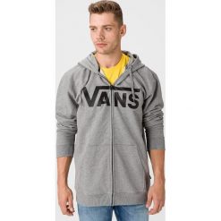Vans Classic Zip Bluza Szary. Szare bluzy męskie Vans, s, z haftami, z bawełny, bez kołnierzyka, bez rękawów, bez kaptura. Za 307,95 zł.