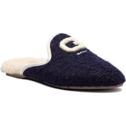 Kapcie GANT - Lazy 17598929 Marine G69. Niebieskie klapki damskie GANT, z wełny. W wyprzedaży za 149,00 zł.