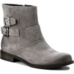 Botki NESSI - 706/O Szary 9/St. Szare buty zimowe damskie Nessi, z nubiku, na obcasie. W wyprzedaży za 219,00 zł.