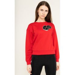 Bluza Armani Exchange 6GYM25 YJE5Z 1469. Czerwone bluzy damskie Armani Exchange, s, bez wzorów, z bawełny, bez rękawów, bez kaptura. W wyprzedaży za 249,00 zł.