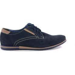 PÓŁBUTY WIZYTOWE MOR QOM108 GRA. Buty wizytowe męskie MOREK, ze skóry, bez zapięcia. Za 159,00 zł.