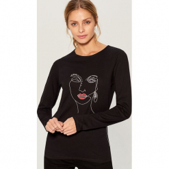 Koszulka z długimi rękawami - Czarny. Czarne t-shirty damskie Mohito, l. Za 59,99 zł.