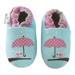Buty dziecięce: Skórzane buty niemowlęce w kolorze turkusowym