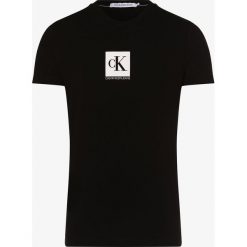 Calvin Klein Jeans - T-shirt męski, czarny. Czarne t-shirty męskie Calvin Klein Jeans, s, z nadrukiem, z jeansu, bez kołnierzyka. Za 129,95 zł.