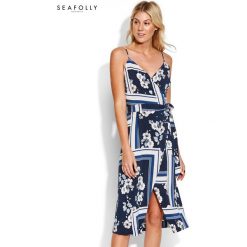 Sukienka plażowa Seafolly Splendour 53572-DR. Sukienki damskie Seafolly, na plażę, s, bez wzorów, bez kołnierzyka, bez rękawów. Za 335,00 zł.