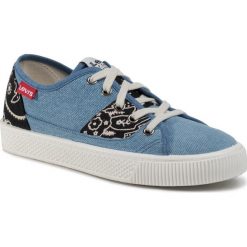 Tenisówki Levi's® 227827-38374-0106. Niebieskie półbuty damskie bez wzorów, bez zapięcia. W wyprzedaży za 139,00 zł.