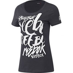 Reebok Koszulka damska Super Scripty Scoop Neck czarny r. S (BK6646). Czarne bluzki damskie Reebok, s. Za 73,00 zł.