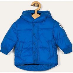 Blukids - Kurtka dziecięca 68-92 cm. Niebieskie kurtki chłopięce Blukids, bez wzorów, z poliesteru, długie, z kapturem. Za 109,90 zł.