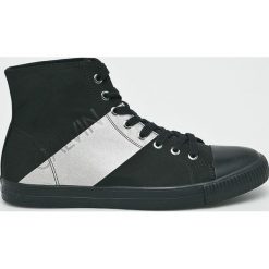 Calvin Klein Jeans - Trampki. Czarne trampki męskie marki Calvin Klein Jeans, z jeansu, na sznurówki. W wyprzedaży za 399,90 zł.