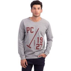 Bejsbolówki męskie: Bluza w kolorze szarym