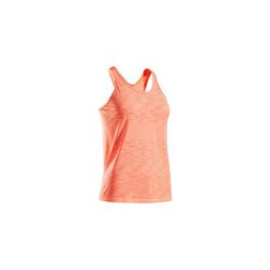 Top do biegania KIPRUN CARE damski. Pomarańczowe topy damskie KIPRUN, xl, bez wzorów, z poliesteru, bez kołnierzyka. Za 49,99 zł.