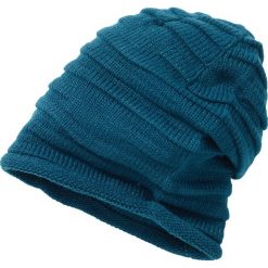 Czapki damskie: Czapka marszczona beanie bonprix niebieskozielony morski
